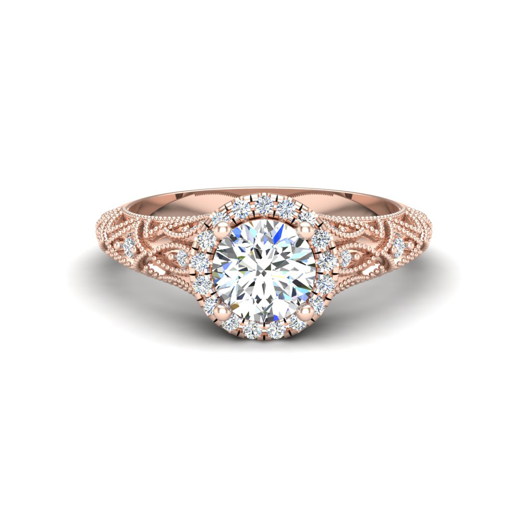 Rylie Halo Engagement Ring